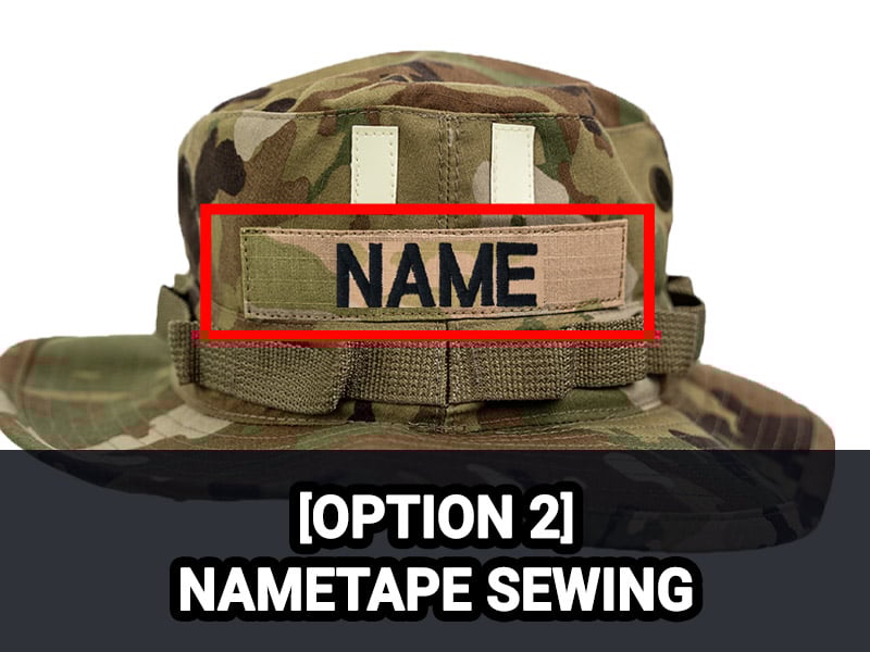 boonie option 2 Nametape sewing
