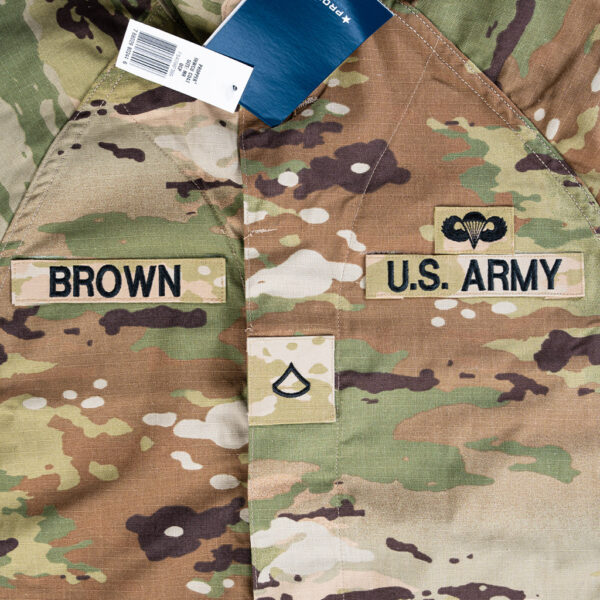 Name tape with ACU Uniform