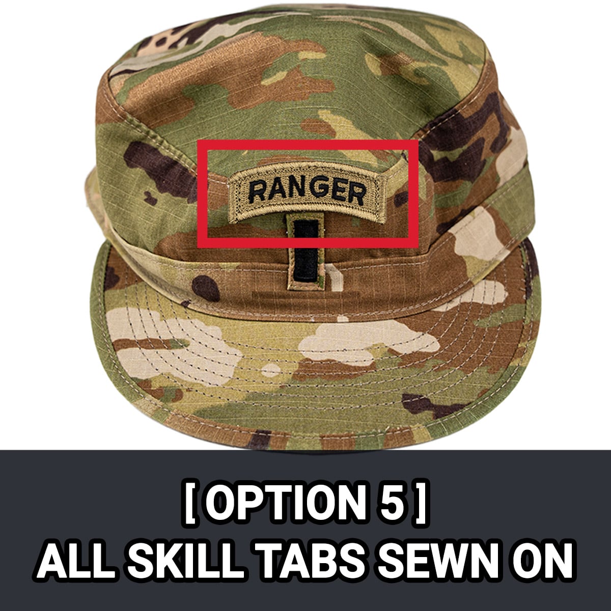ALL SKILL TABS SEWN ON