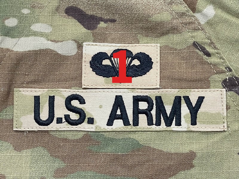 army acu 1skill sewn on