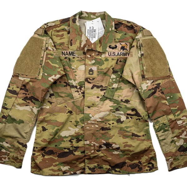 ACU Uniform Army OCP 50/50 Jacket – Custom Sewn Name, Rank & Badges (Men’s)