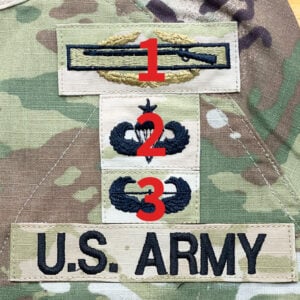 army acu 3skills sewn on sample