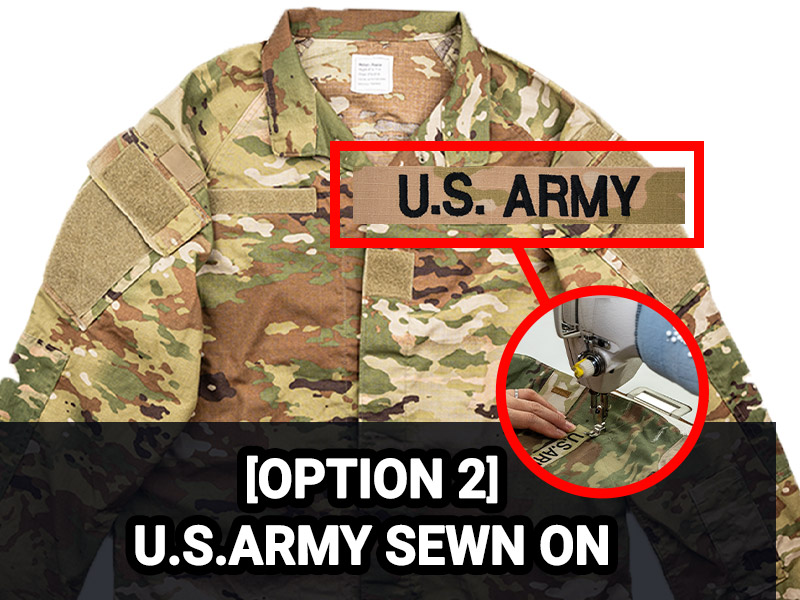 usarmy sewn on the acu ocp jacket