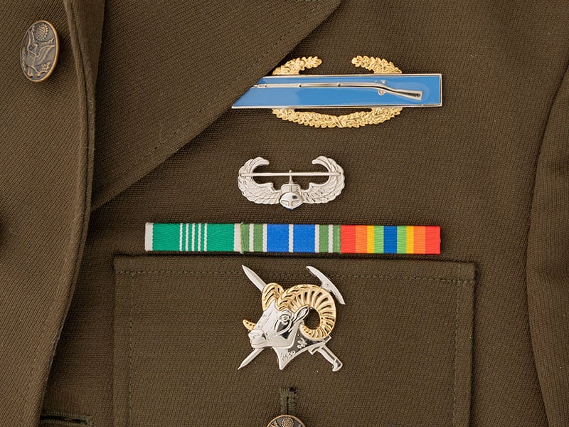 Mountaineering rams head Badge